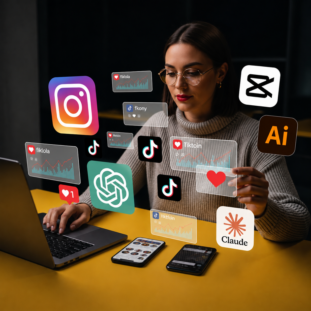 Profissional estudando cursos de tecnologia, marketing e IA na EducaOn